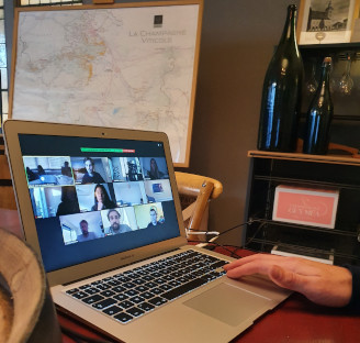 Virtual team building tour de France of wines