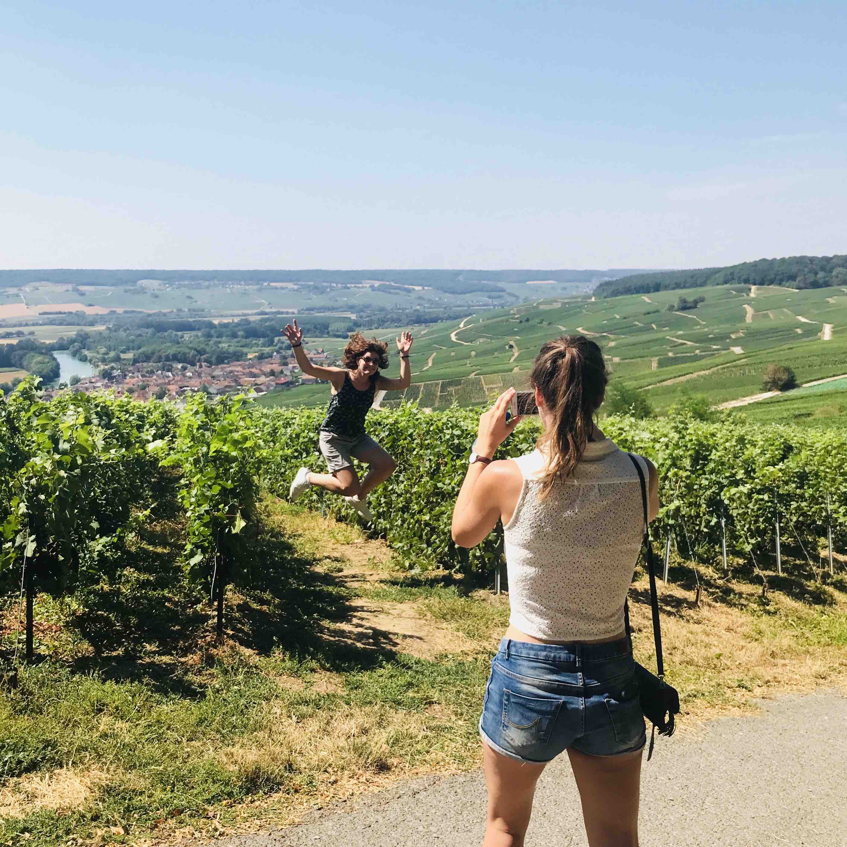 tasting in a Champagne house